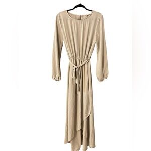NWT First Love Tan maxi dress